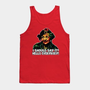 Should I Say Hello? - Aunt Bethany Christmas Quote Tank Top
